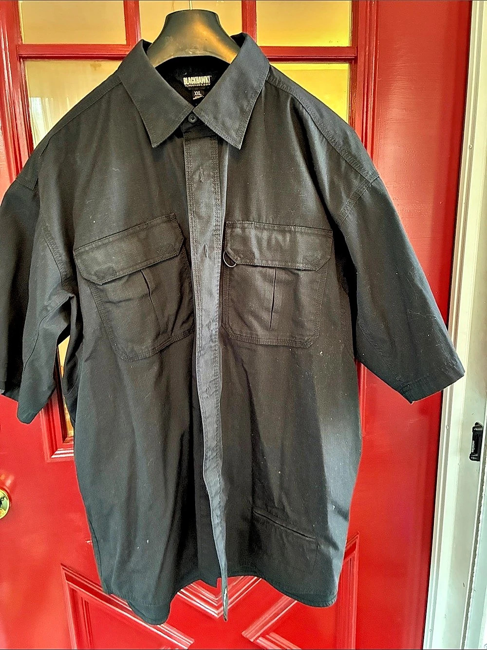 Blackhawk Performance Cotton Tactical Short-Sleeve Shirt Black 2XL